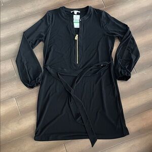 Michael Kors Black Dress with Gold Zipper